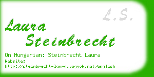 laura steinbrecht business card